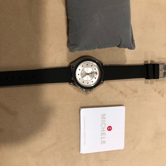 Michele watch with silicone black band - Picture 3 of 7